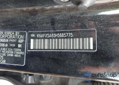 2017 Kia Forte Ex z USA, uszkodzony, nr VIN KNAFX5A83H5685775